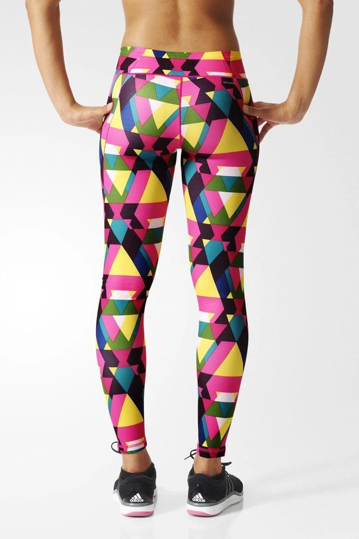 Adidas Womens Ultimate Fit Multicoloured Long Gym Tights