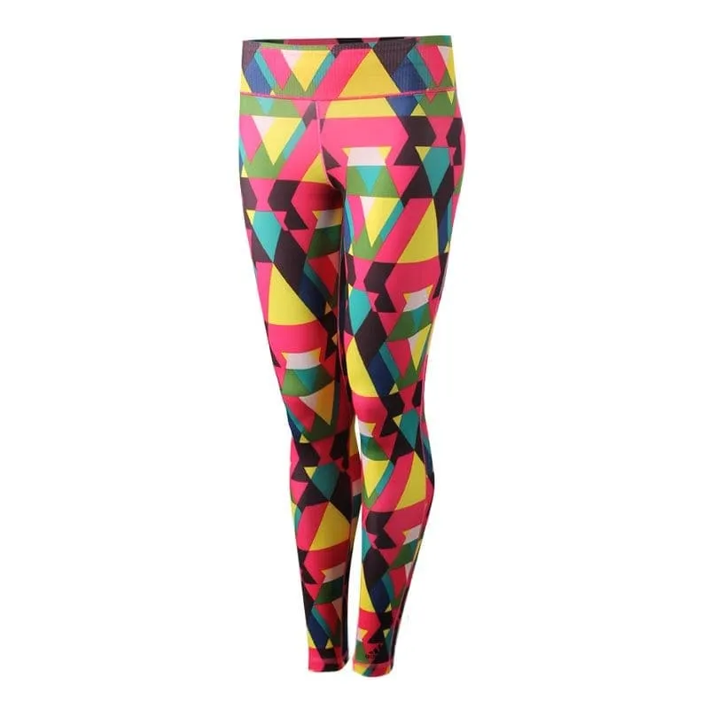 Adidas Womens Ultimate Fit Multicoloured Long Gym Tights