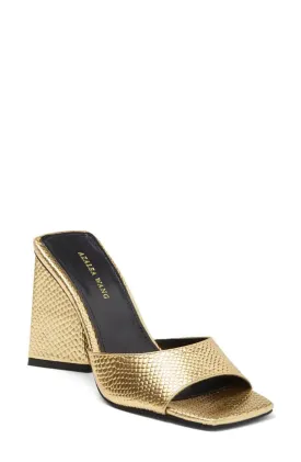 BEATRIX-GOLD BLOCK SANDAL