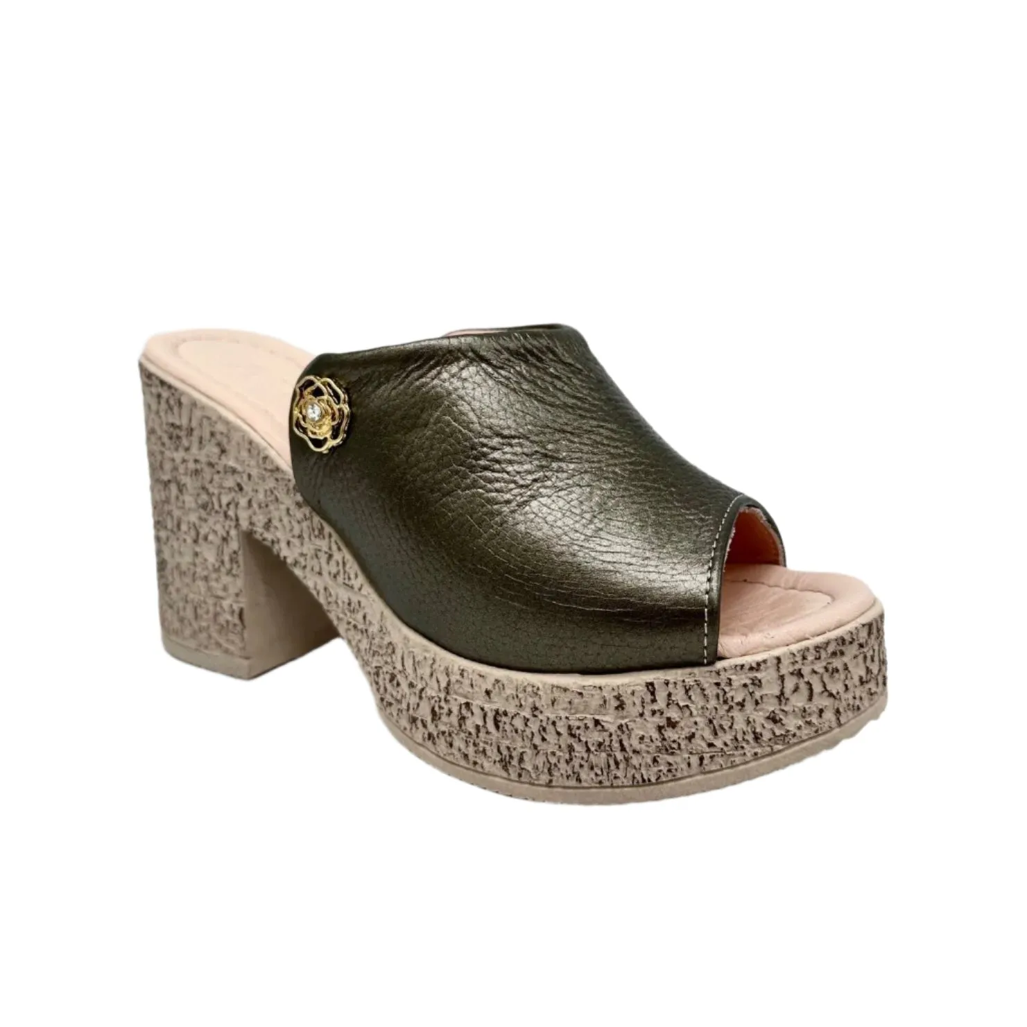 BONAVI ATTICA LOVE Block Heel Mule Sandal