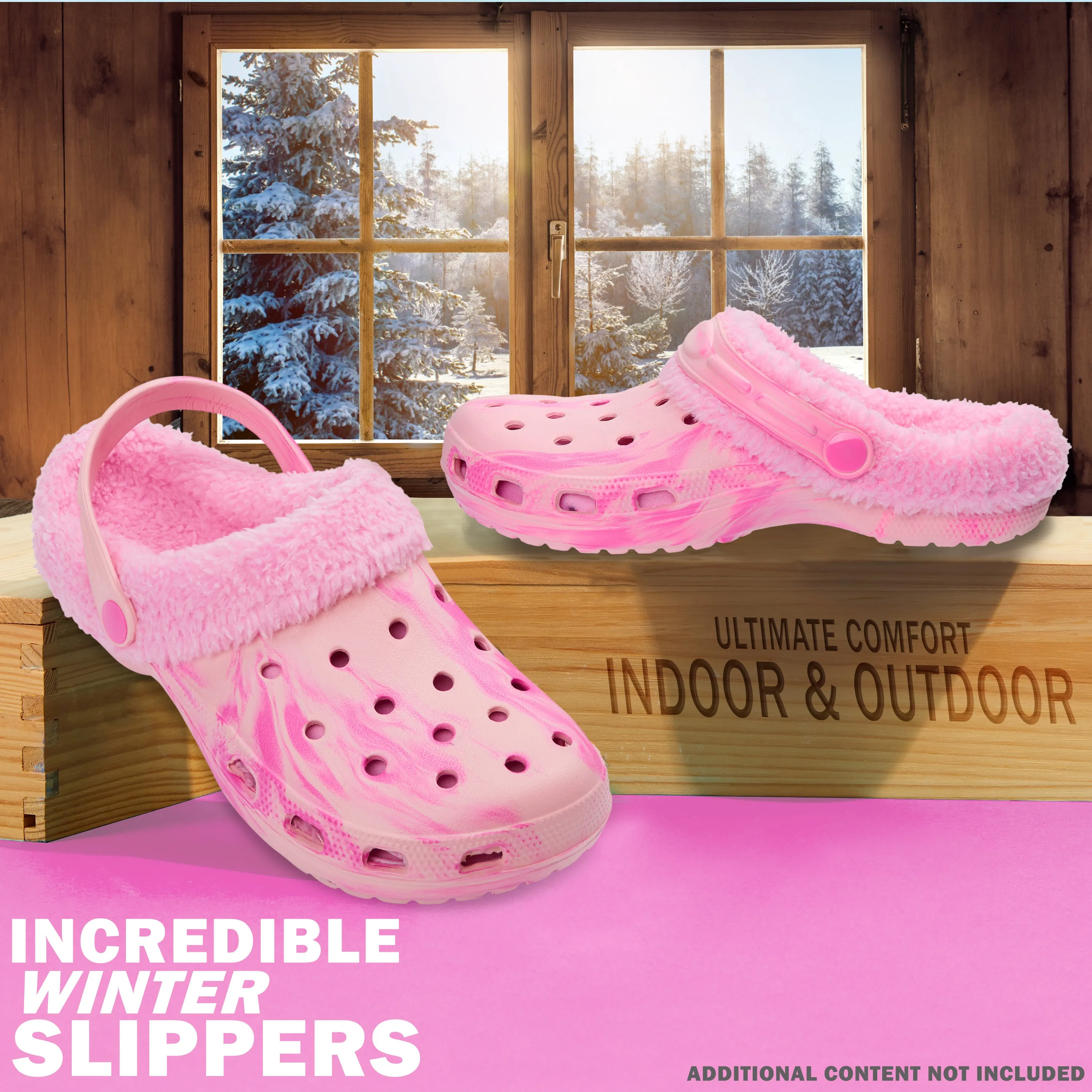 CityComfort Clogs Women Teens Winter Classic Fleece Lined House Shoes