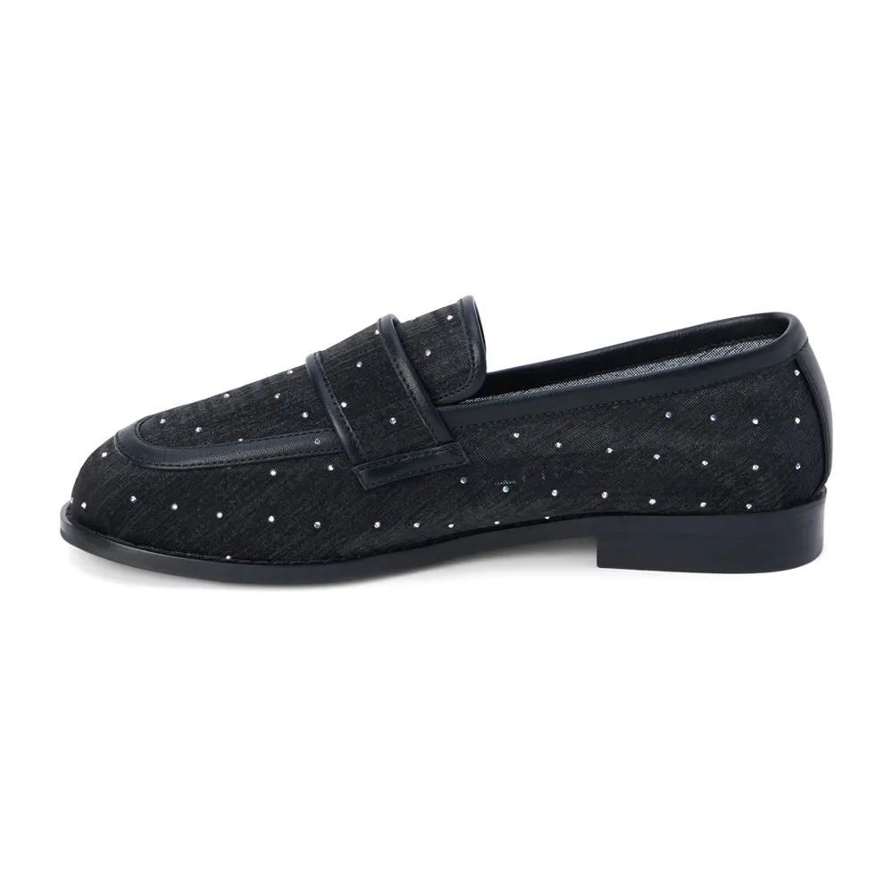 Columbo Rhinestone Slip On Loafers