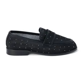 Columbo Rhinestone Slip On Loafers