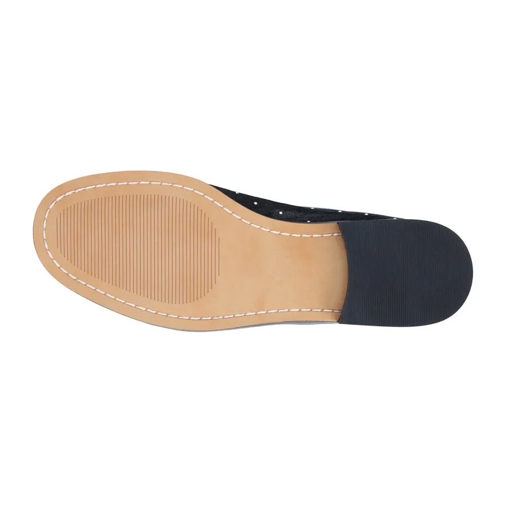 Columbo Rhinestone Slip On Loafers