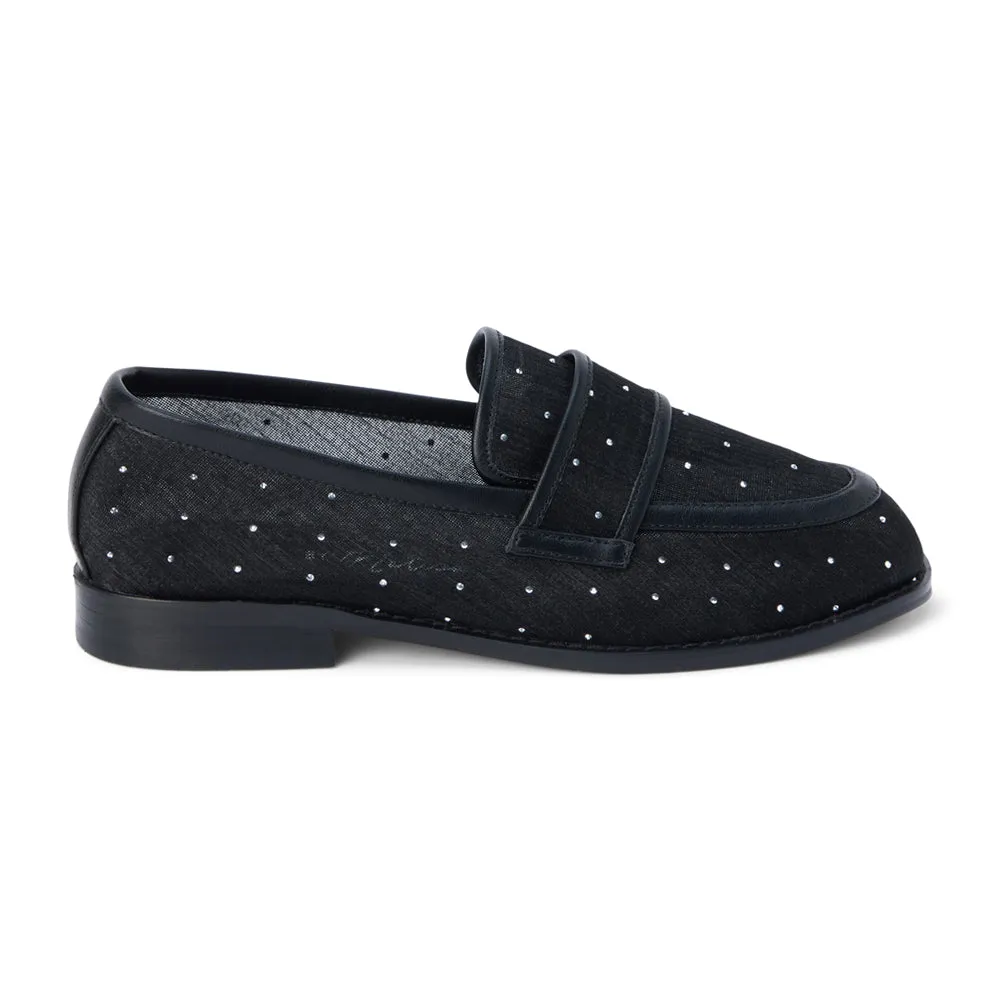 Columbo Rhinestone Slip On Loafers