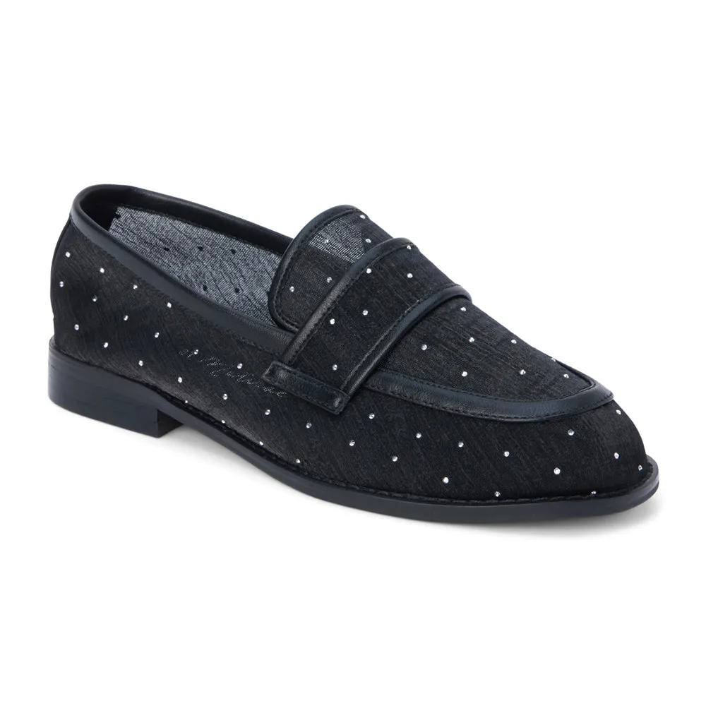 Columbo Rhinestone Slip On Loafers