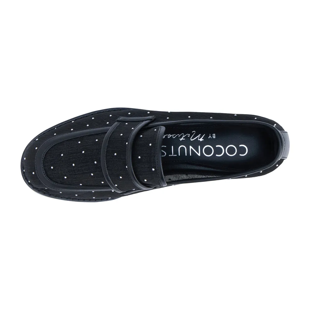 Columbo Rhinestone Slip On Loafers