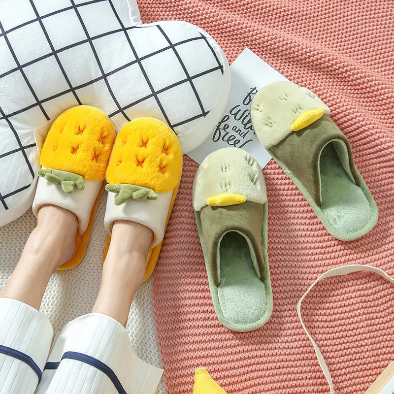 Cotton Slippers Women Autumn And Winter Indoor