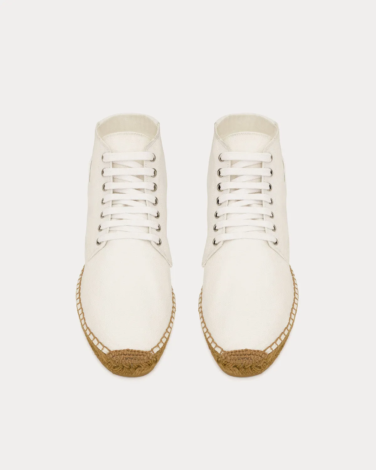 Damon Espadrilles Canvas Off-White High Top Sneakers