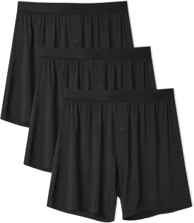DAVID ARCHY Micro Modal Underwear Soft Mens Boxer Shorts Loose Breathable Boxers for Men Pack