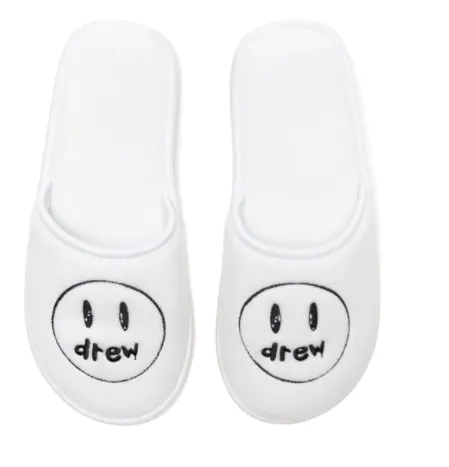 DREW HOUSE PAINTED MASCOT PLATFORM SLIPPER WHITE