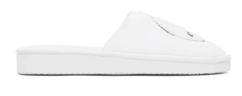DREW HOUSE PAINTED MASCOT PLATFORM SLIPPER WHITE