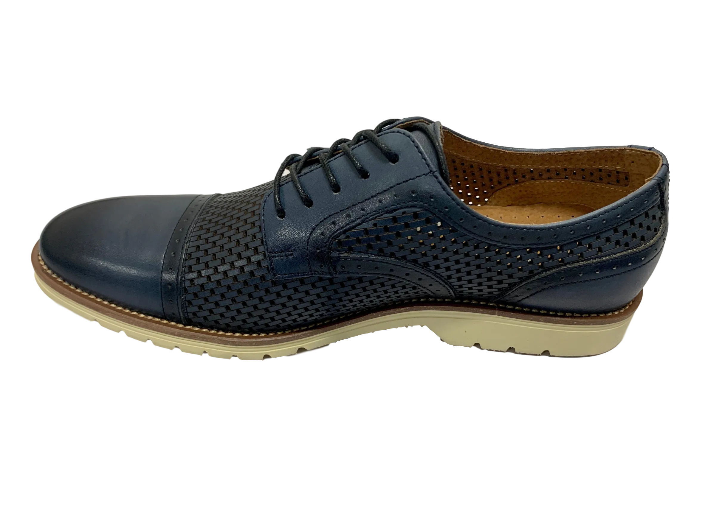 Ellery Cap Toe Oxford Blue