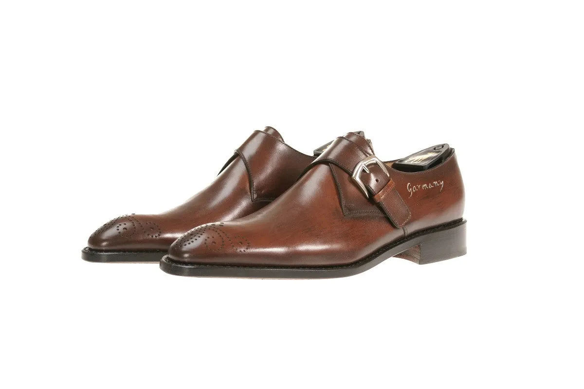 Genoa Calfskin Monk-Strap Shoes