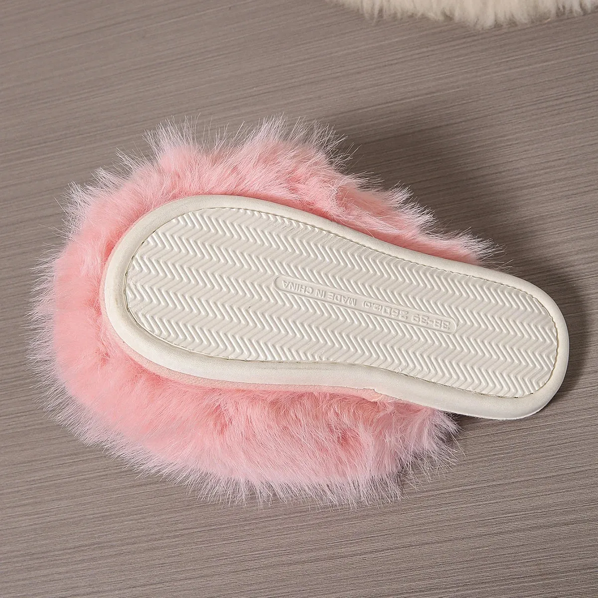 Indoor Faux Fur Slippers for Women