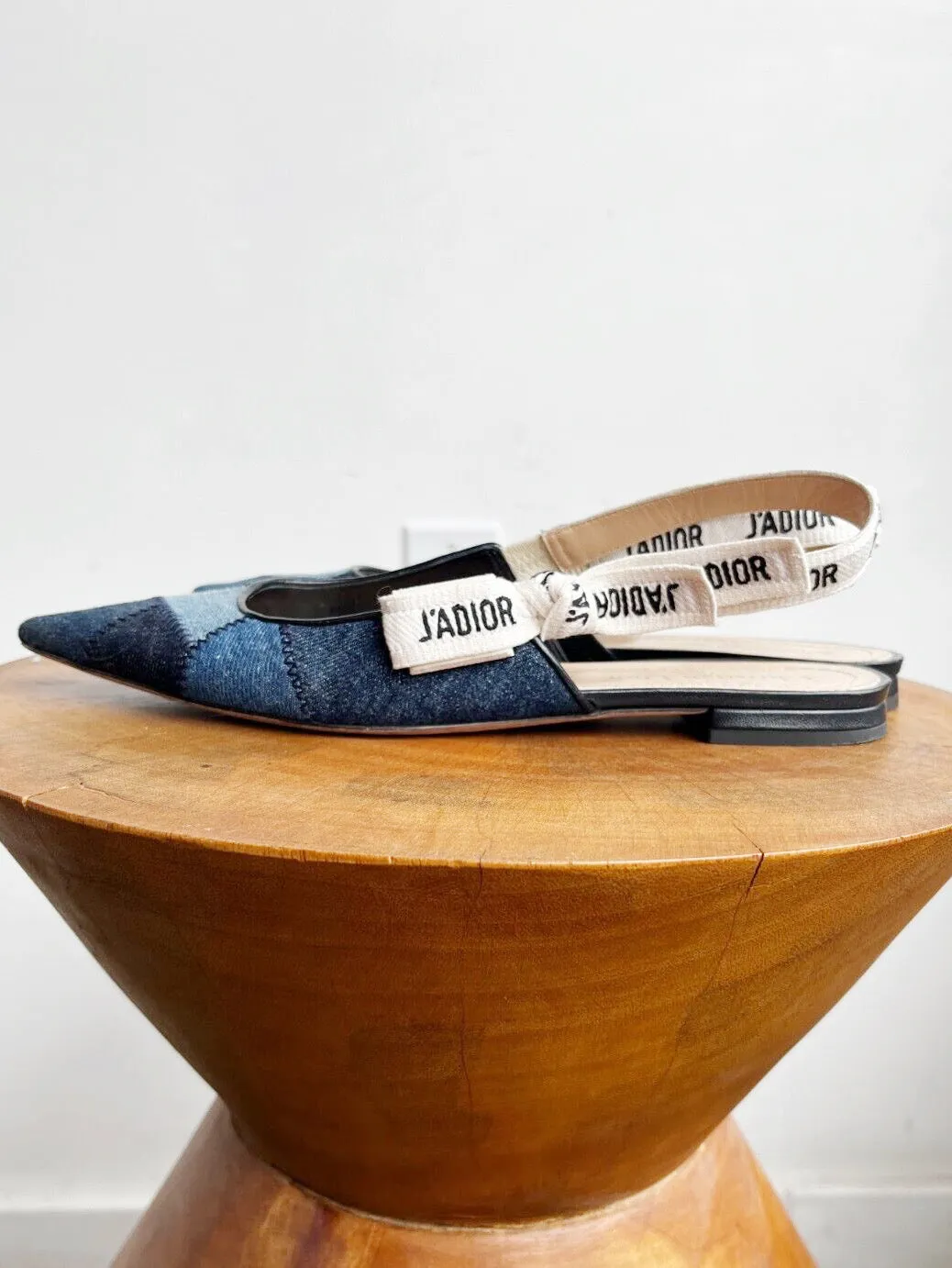 J'ADIOR PATCHWORK SLINGBACKS