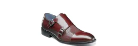 Jennings Cap Toe Double Monk Strap Burgundy