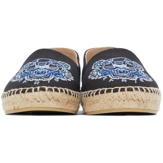 Kenzo Black Classic Tiger Espadrilles