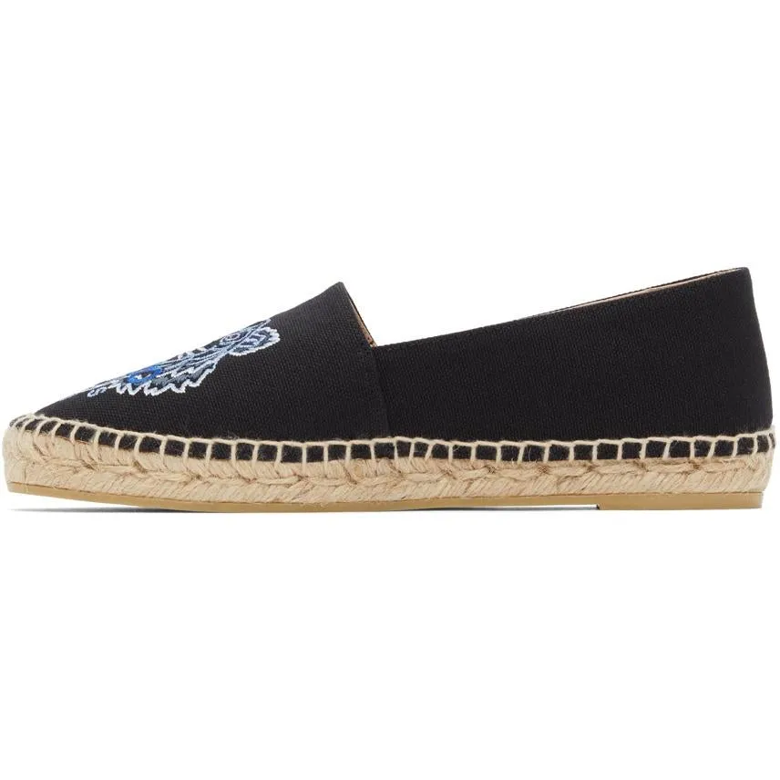 Kenzo Black Classic Tiger Espadrilles