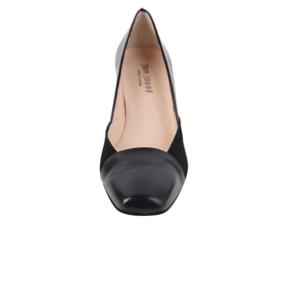 Memory Black Leather Jon Josef Pump