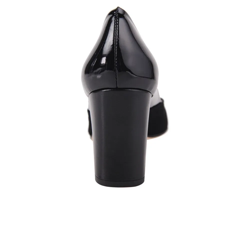 Memory Black Leather Jon Josef Pump