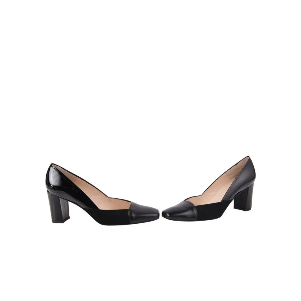 Memory Black Leather Jon Josef Pump