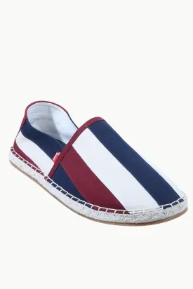 Mens Multi Color Striped Espadrilles