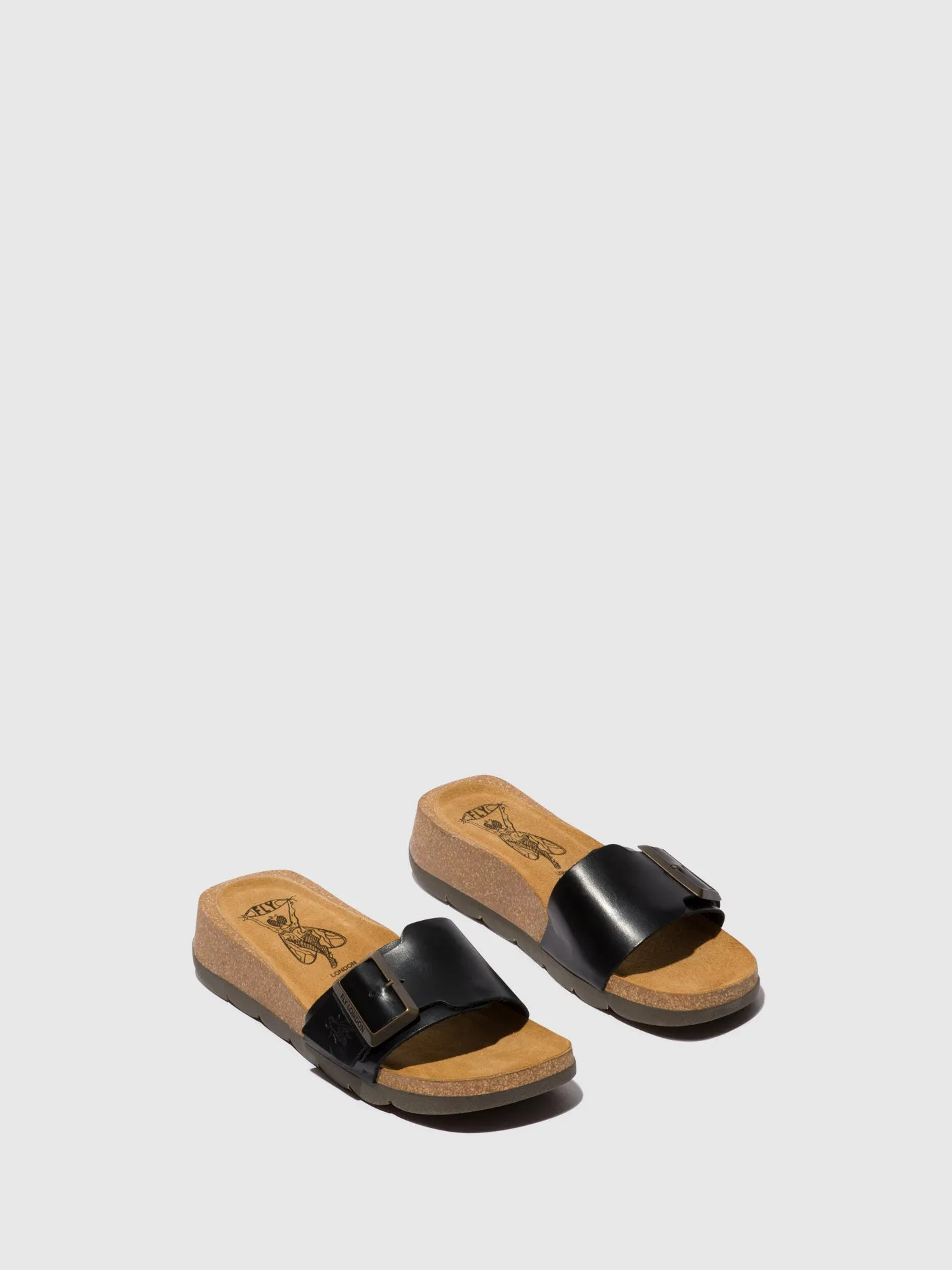 Open Toe Mules CARB851FLY BLACK