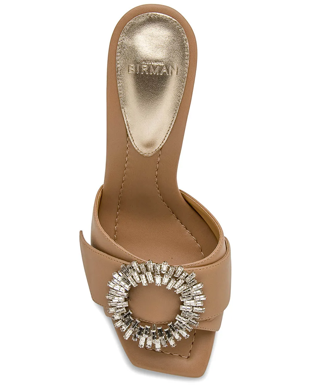 Tan Madeline Open Toe Mule Sandal