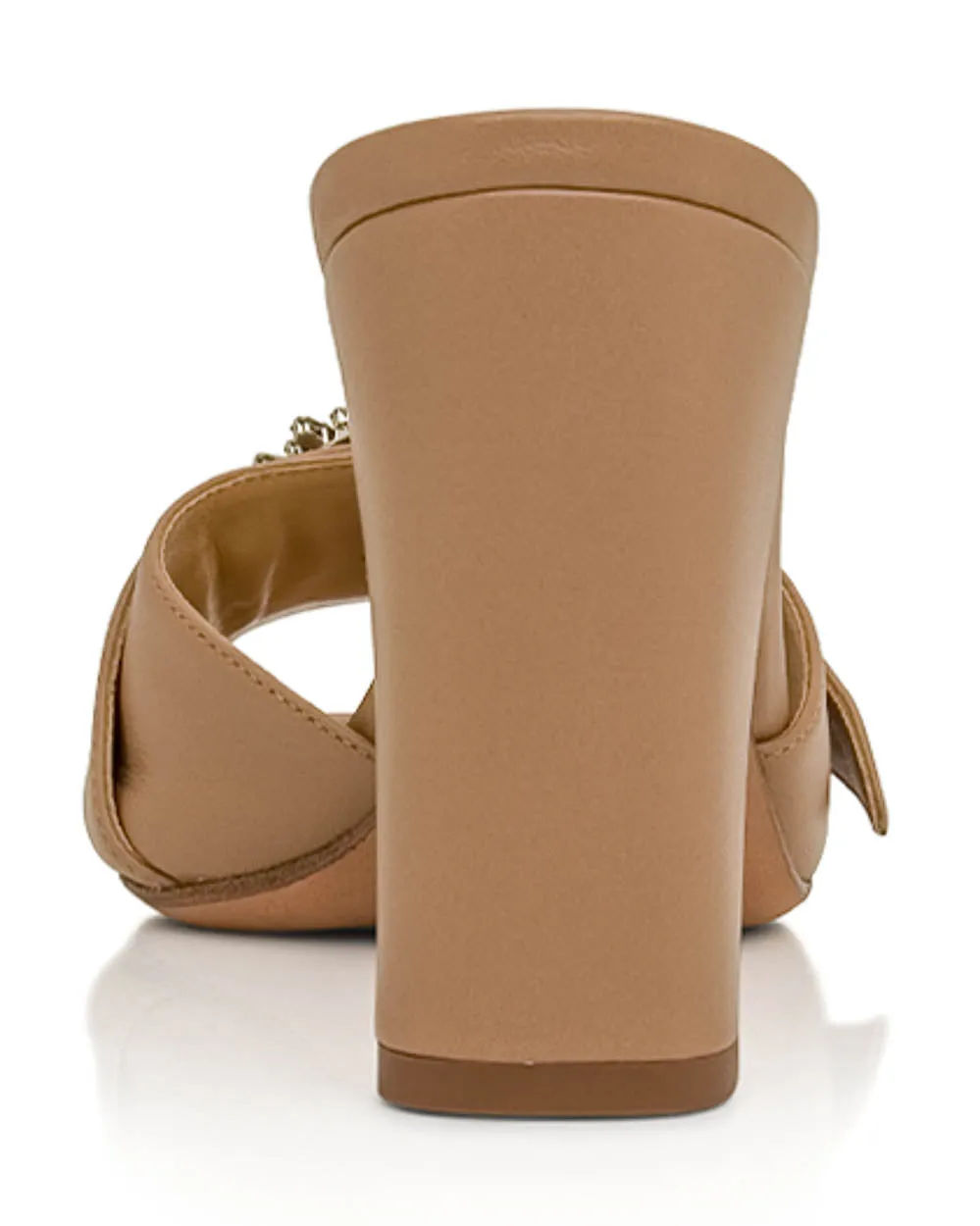Tan Madeline Open Toe Mule Sandal