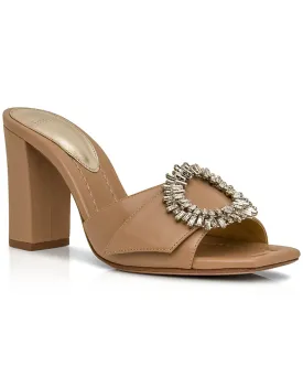 Tan Madeline Open Toe Mule Sandal