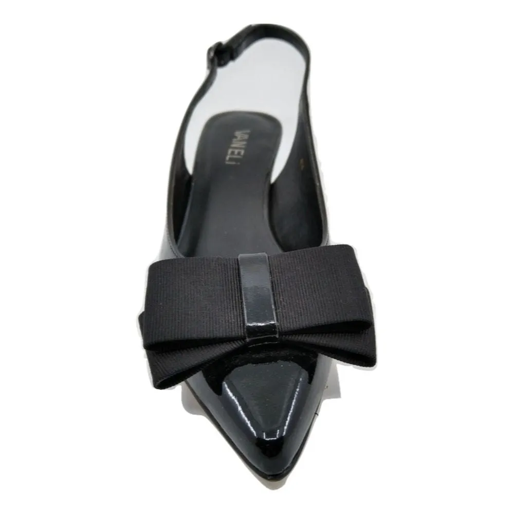 Tawnee Black Patent Vaneli Slingback Pumps