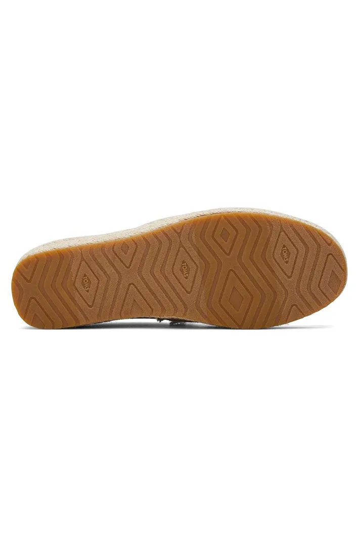 Toms Valencia 10019798 Blue Denim Platform Espadrille