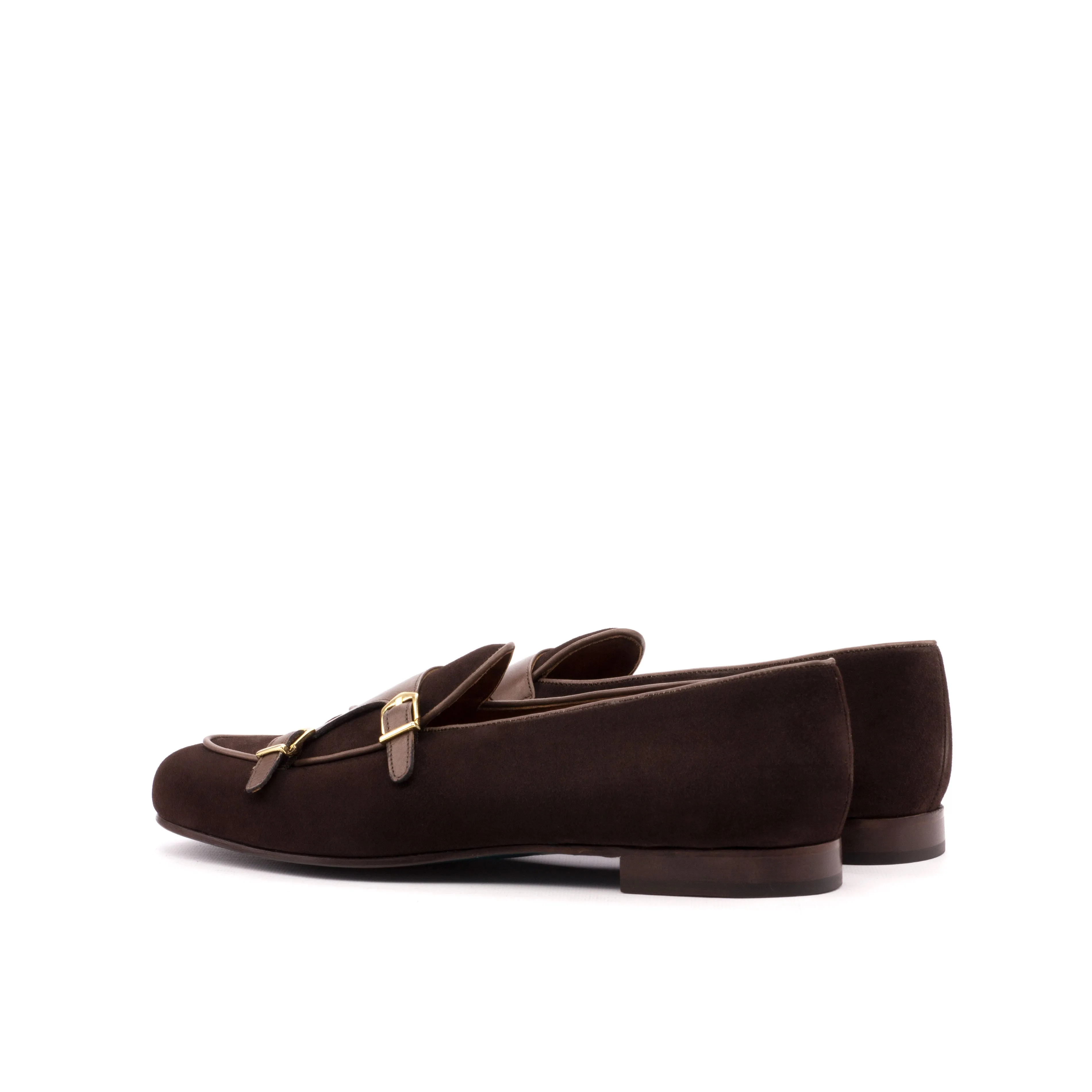 Unique Handcrafted Monk Slipper  brown suede