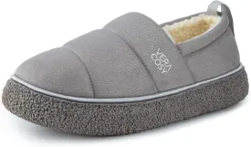 VeraCosy Women's Quilted Closed-back Slippers Technical Fabrics Warm Soft Comfy Non-slip Memory Foam Indoor House Shoes