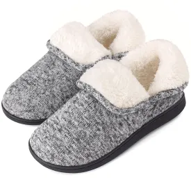 VONMAY Women's Fuzzy Slippers Boots Memory Foam Booties House Shoes Indoor Outdoor