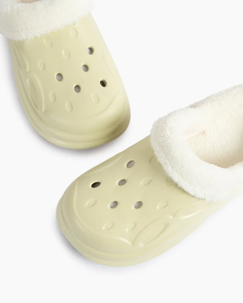 Winter Indoor Non-slip Warm Thick-soled Hole cotton Slippers