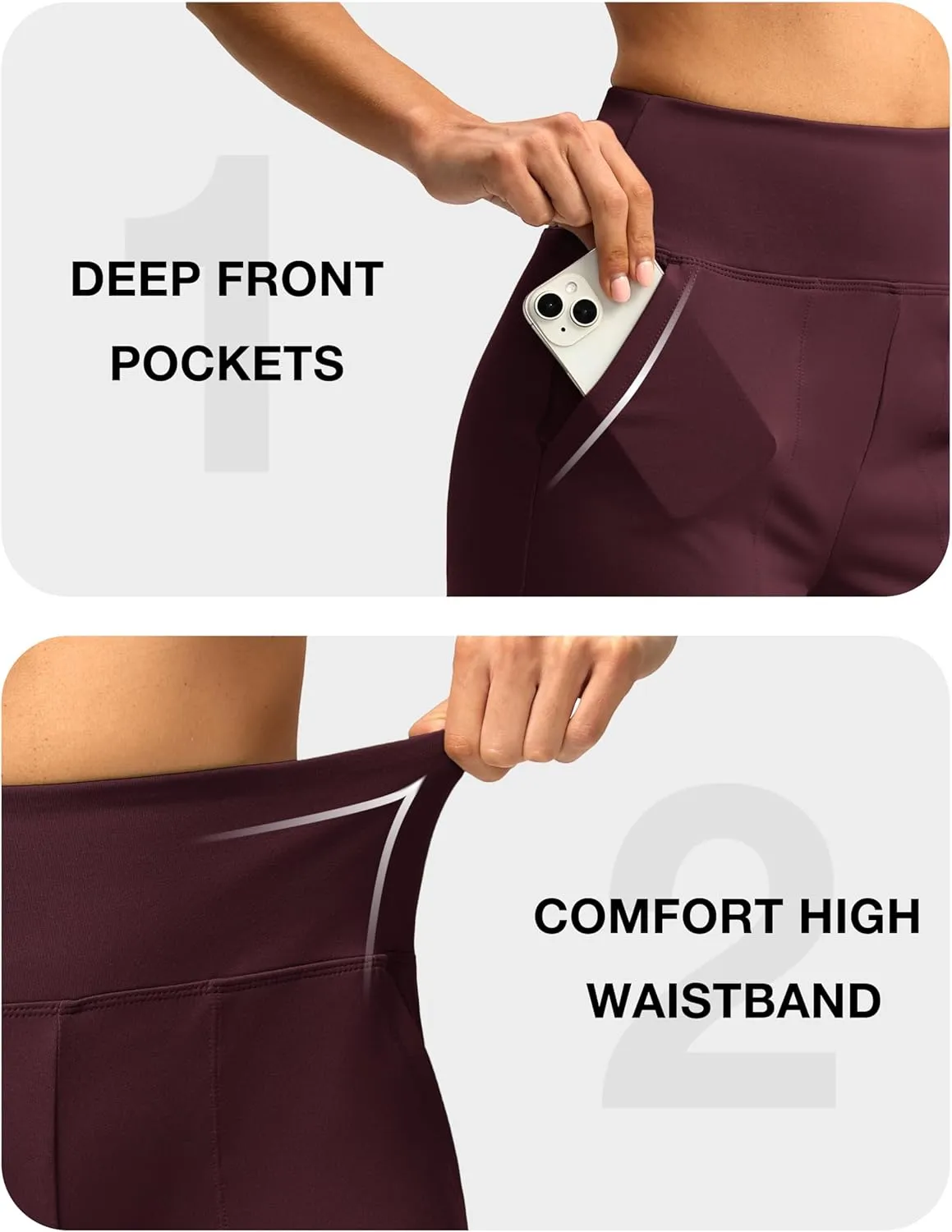 Women's 10" Bermuda Shorts Knee Length with Pockets High Waisted Athletic Long Shorts for Casual Walking Running Yoga