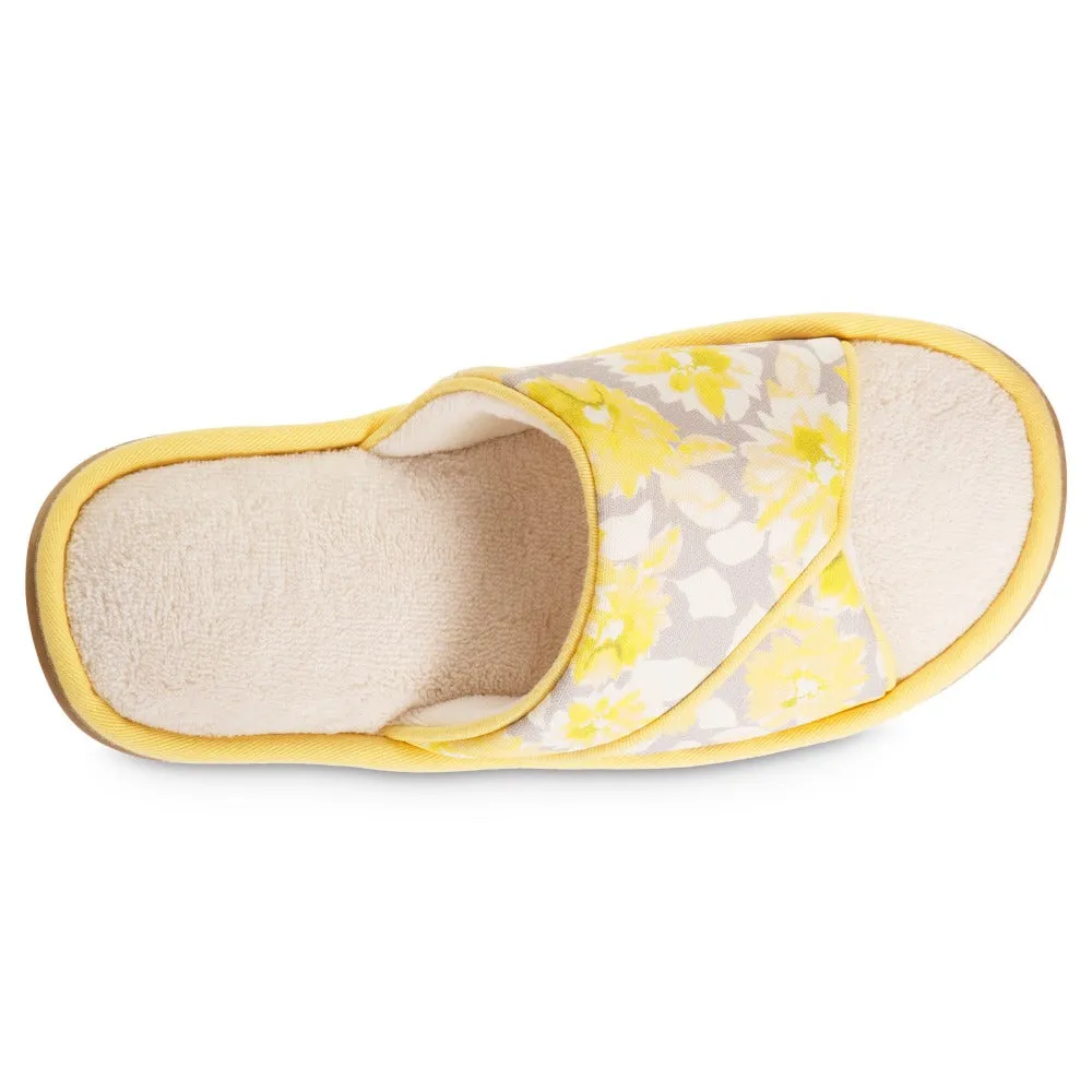 Women's Cotton Floral Keilly Slide with Enhanced Heel Cushion
