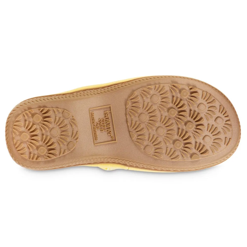 Women's Cotton Floral Keilly Slide with Enhanced Heel Cushion
