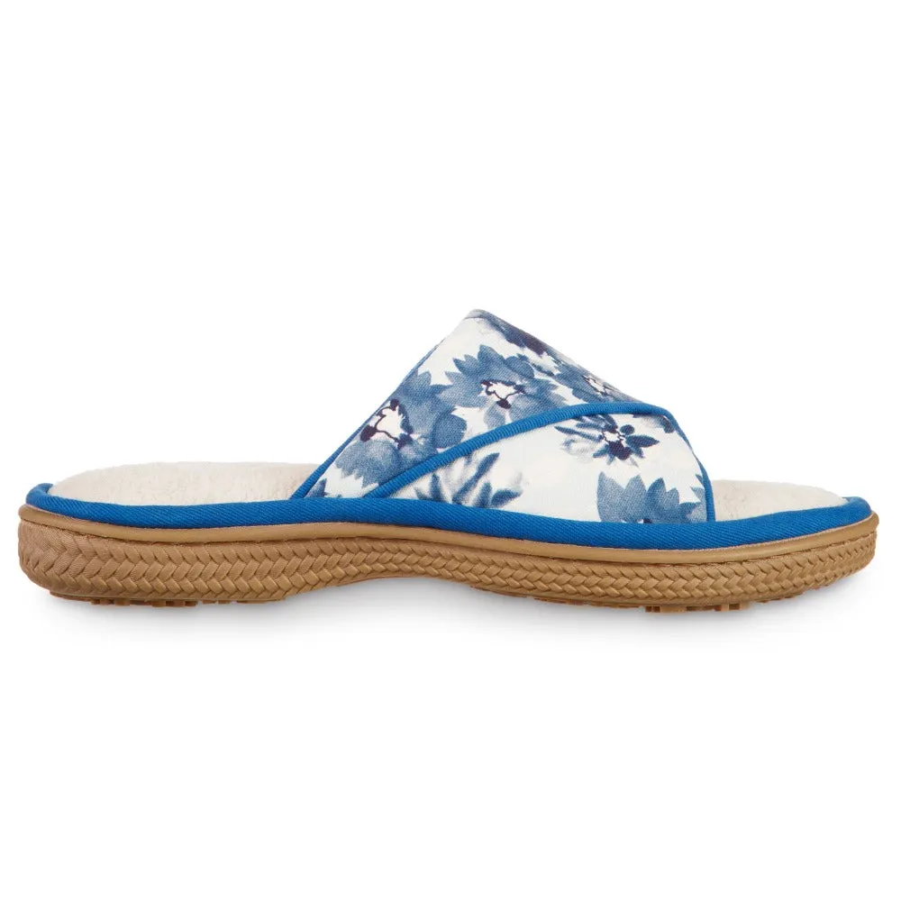 Women's Cotton Floral Keilly Slide with Enhanced Heel Cushion