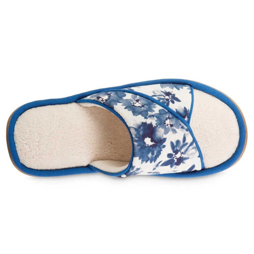 Women's Cotton Floral Keilly Slide with Enhanced Heel Cushion