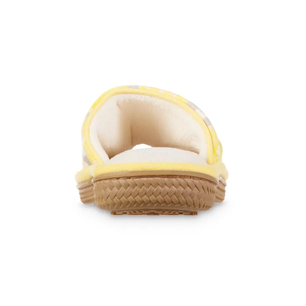 Women's Cotton Floral Keilly Slide with Enhanced Heel Cushion